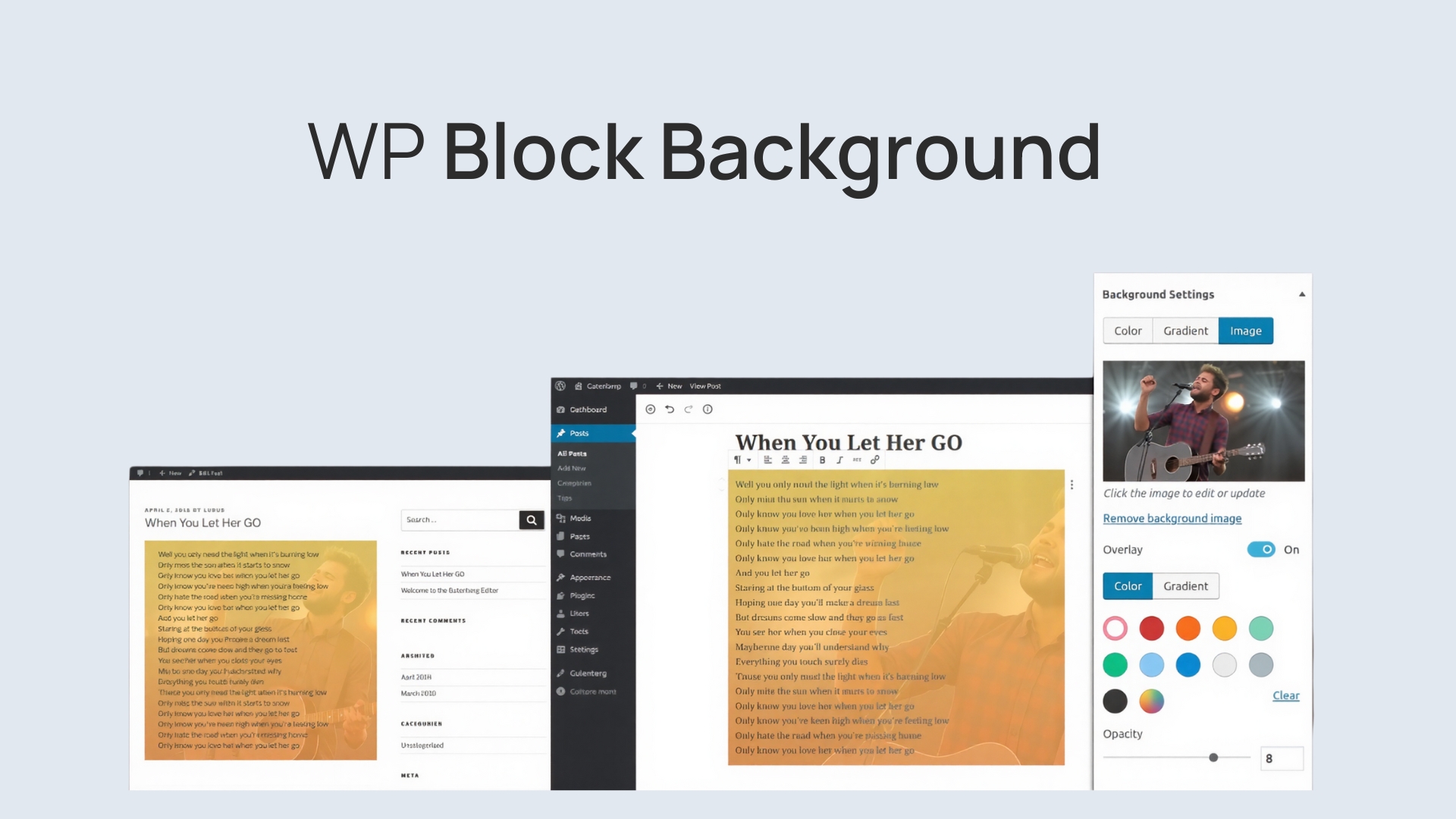 Block Background – Extending WordPress Gutenberg Blocks