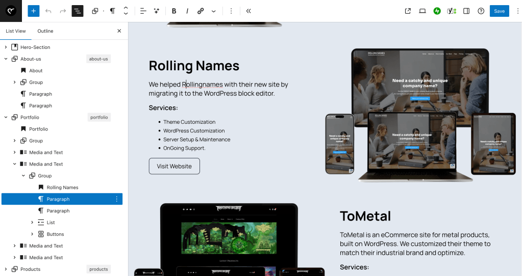 Migrated to WordPress Block Editor Full Site Editing