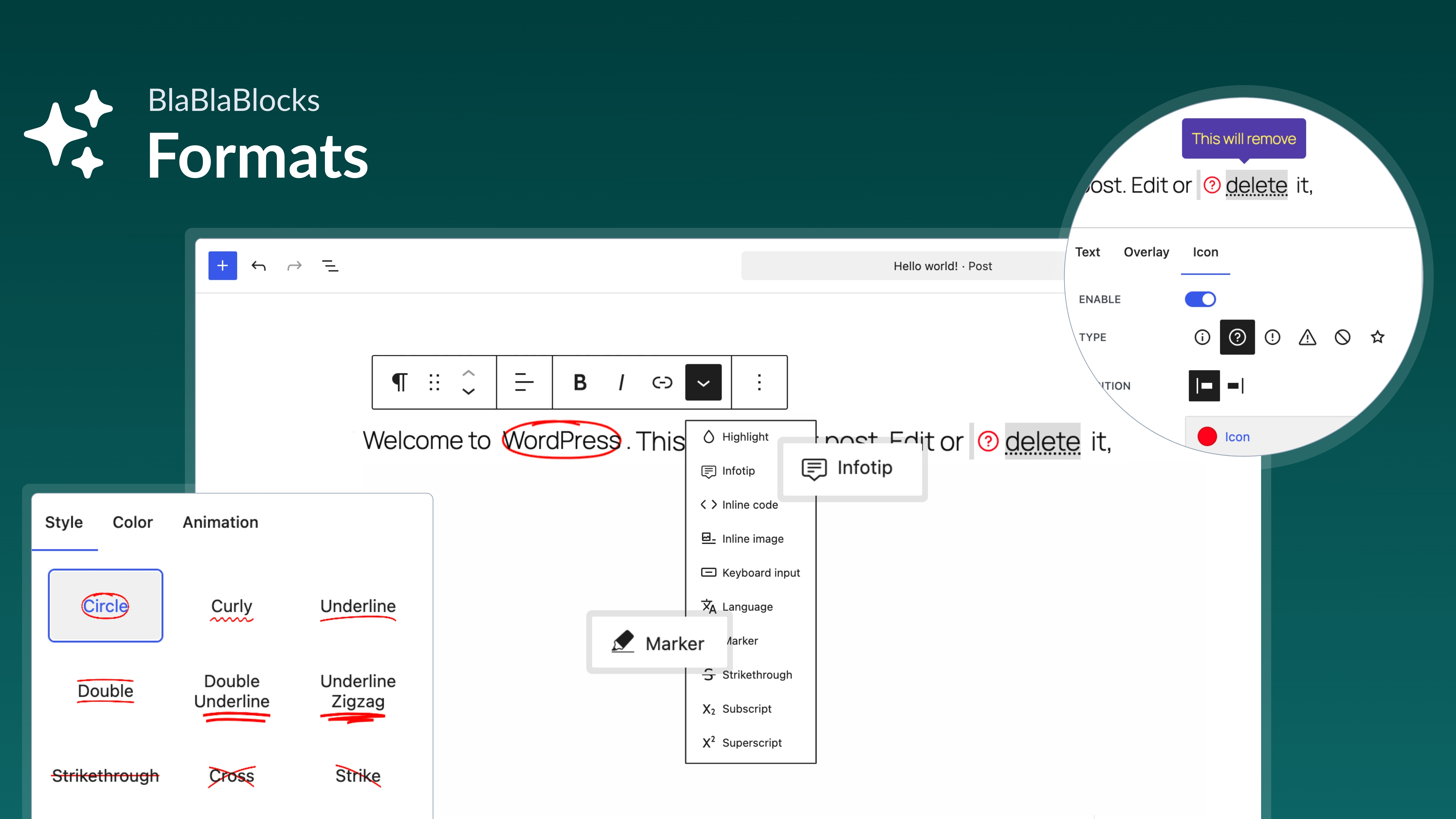 Introducing BlaBlaBlocks Formats for the WordPress Block Editor